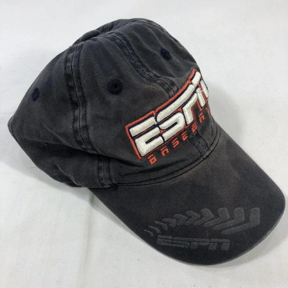 ESPN BASEBALL HAT CAP YOUTH ONE SIZE FITS MOST STRAP BACK EMBROIDERED ADJUSTABLE